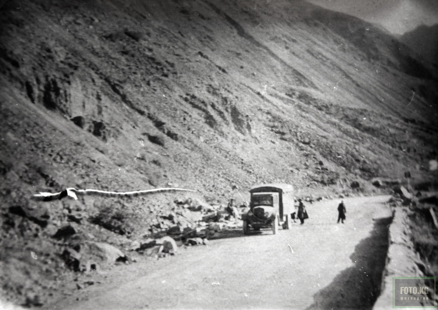 Дорога в Боомском ущелье, 1930 год